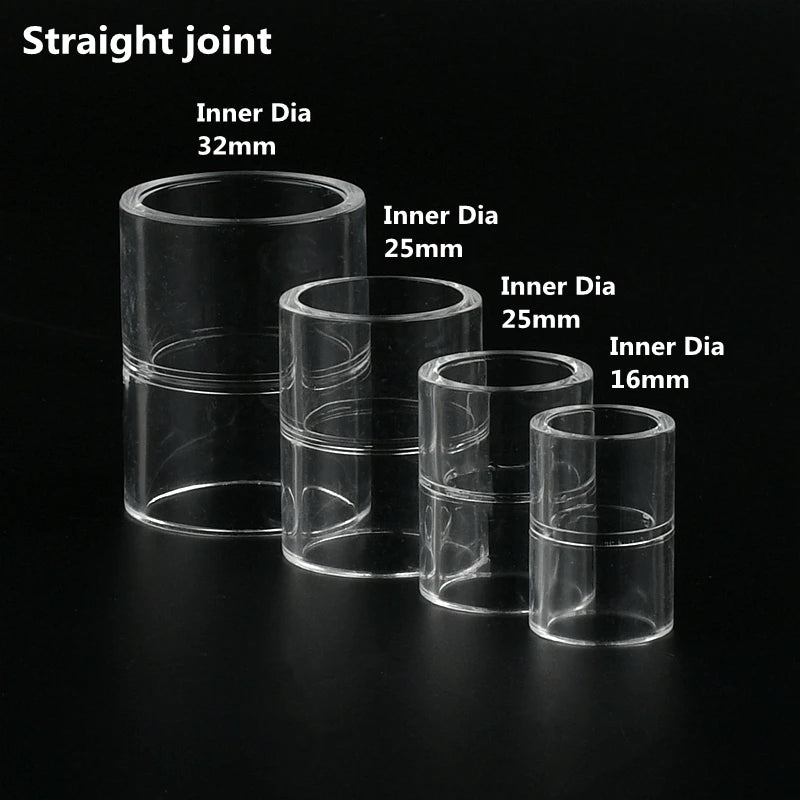 Tubos y conexiones transparentes para acuarios y jardines 16-50mmTubos y conexionesAnimals & Pet Supplies > Pet Supplies > Fish & Aquatic Supplies