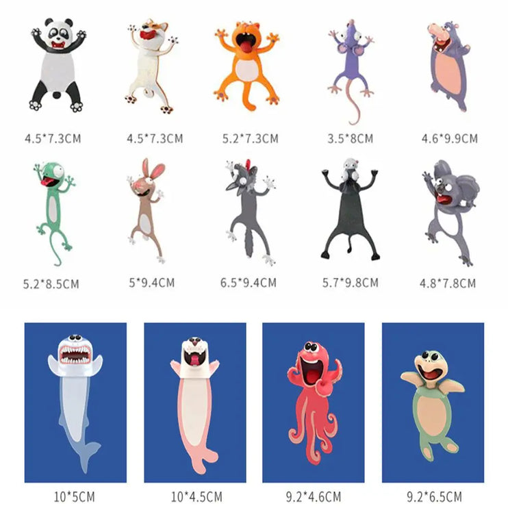 3D Cartoon Animal Bookmark