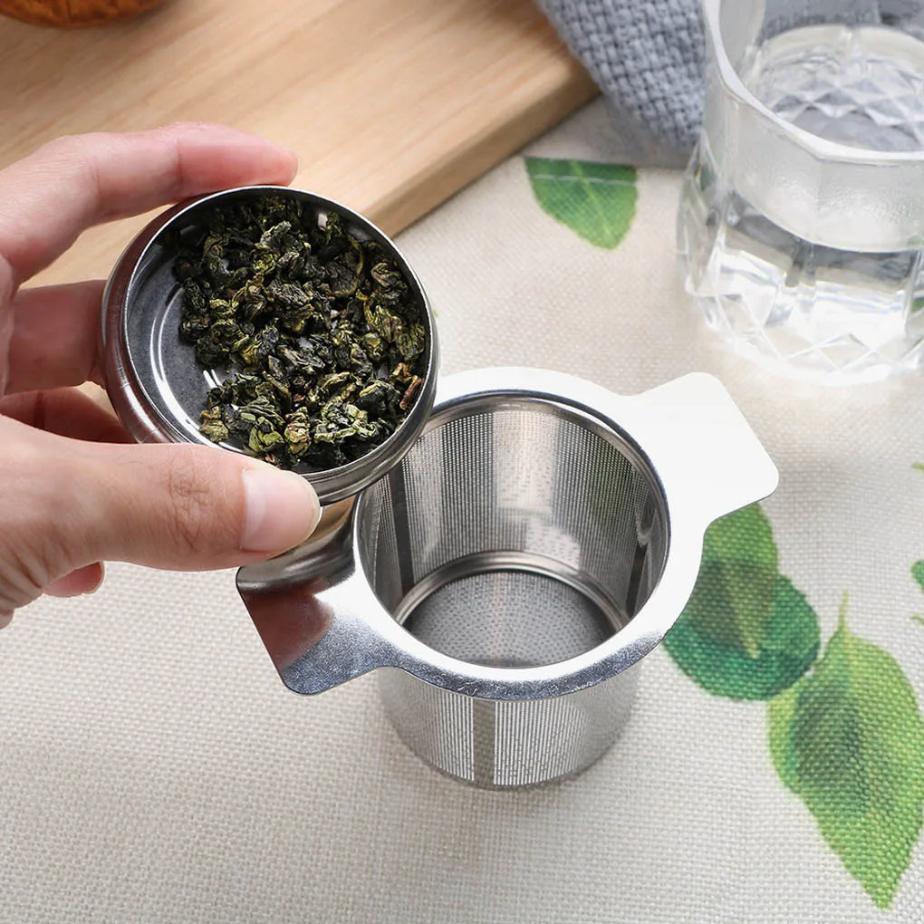 Infusor de té reutilizable de acero inoxidable 304