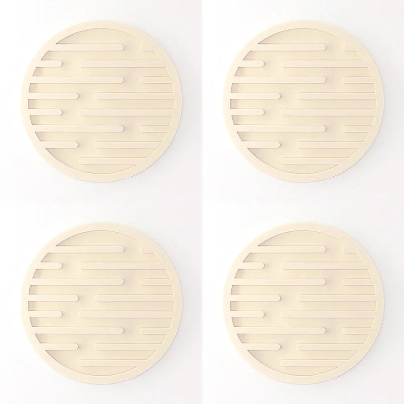 Set de 4 posavasos redondos de silicona antideslizantes de 10 cmPosavasosHome & Garden > Kitchen & Dining > Barware > Coasters