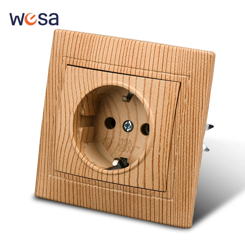 Interruptores y enchufes de estilo madera para paredEnchufes e interruptoresHardware > Power & Electrical Supplies > Power Outlets & Sockets > Wall Outlets