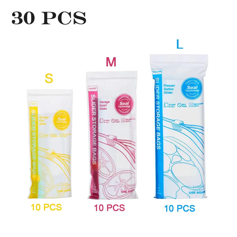 Bolsas reutilizables herméticas para almacenar alimentosAlmacenamiento