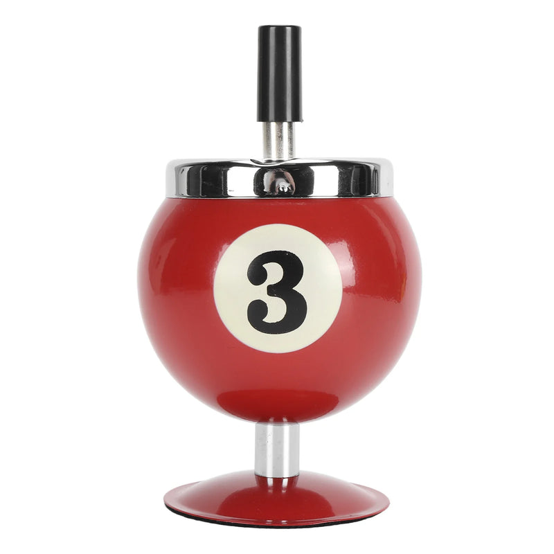 Cenicero de bola de billar con tapaCeniceros