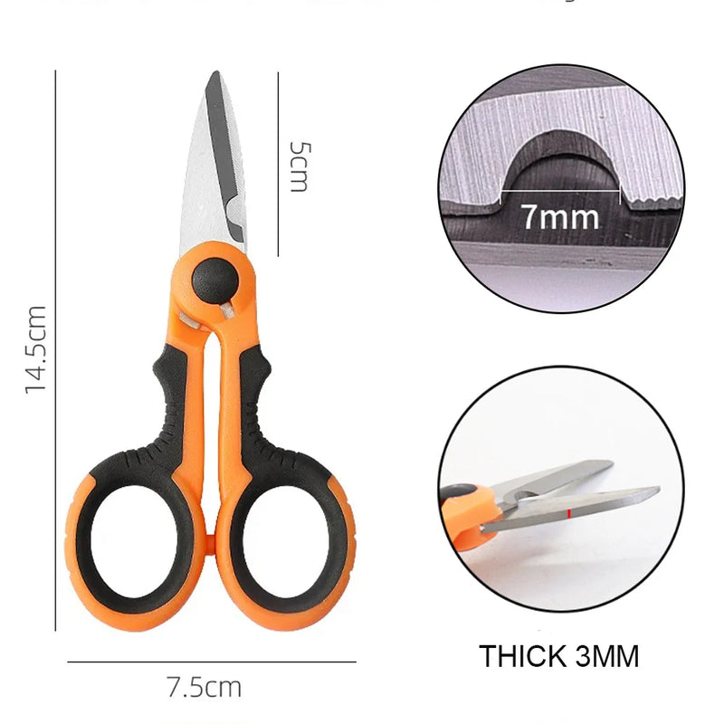Tijeras multiusos ergonómicas de acero inoxidableTijerasHardware > Tools > Cutters > Handheld Metal Shears & Nibblers