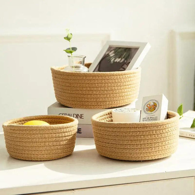 Rope Storage Basket Without Handles