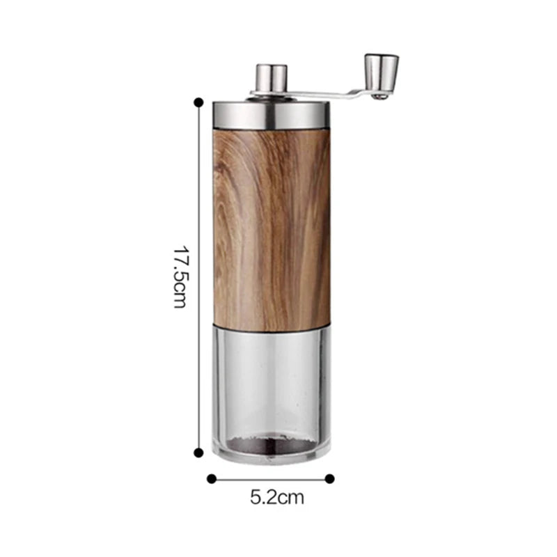 Molinillo de café manual portátil con diseño en madera y núcleo cerámico ajustableMolinillosHome & Garden > Kitchen & Dining > Kitchen Appliance Accessories > Coffee Maker & Espresso Machine Accessories > Coffee Grinders