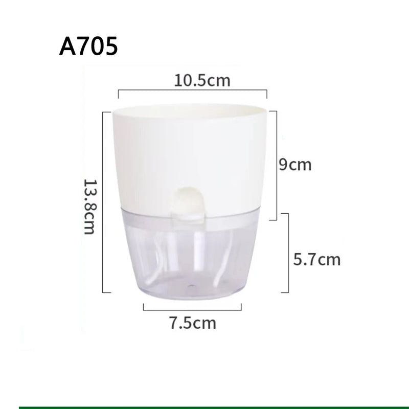 Maceta hidropónica de dos capas autorriegoMacetas