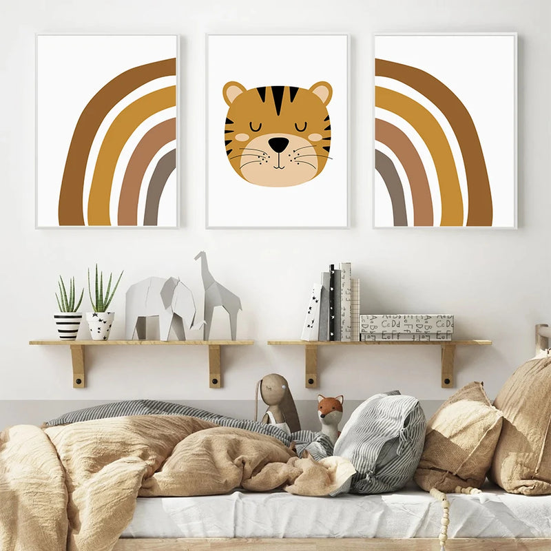 Poster Boho de animales de SafariCuadros