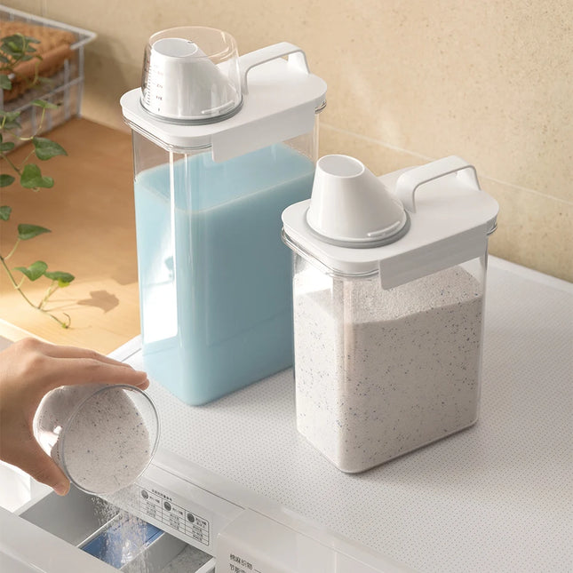 Airtight laundry detergent dispenser 3 sizes