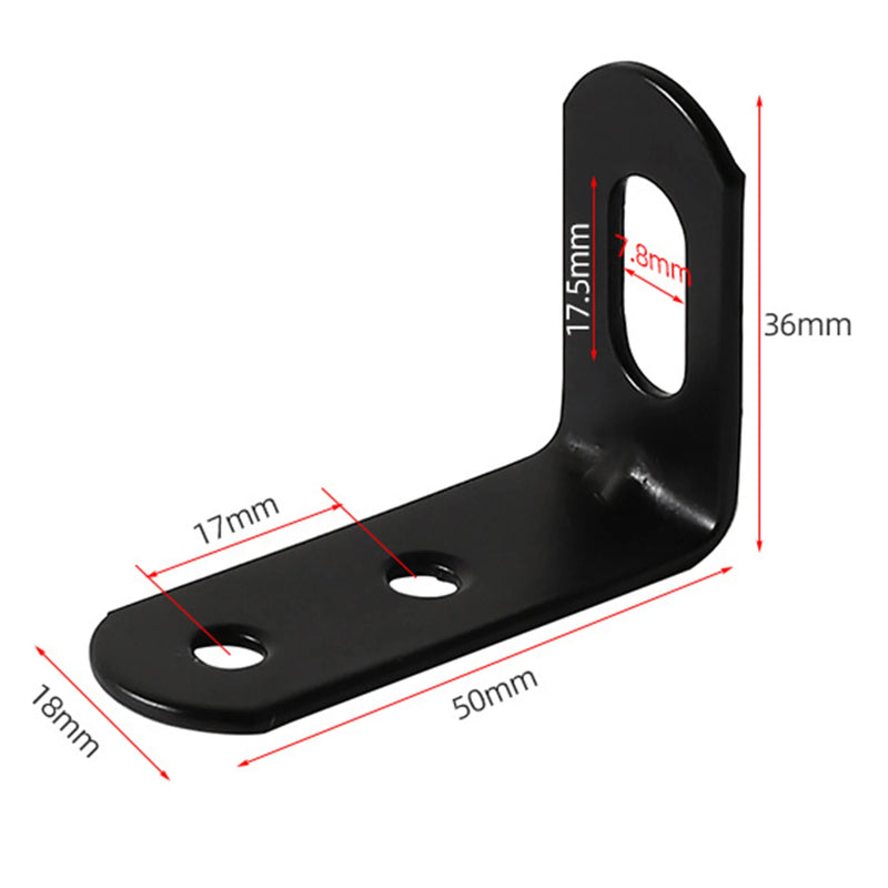 Juego de 4 soportes angulares ajustables en forma de LSoportesHardware > Hardware Accessories > Brackets & Reinforcement Braces