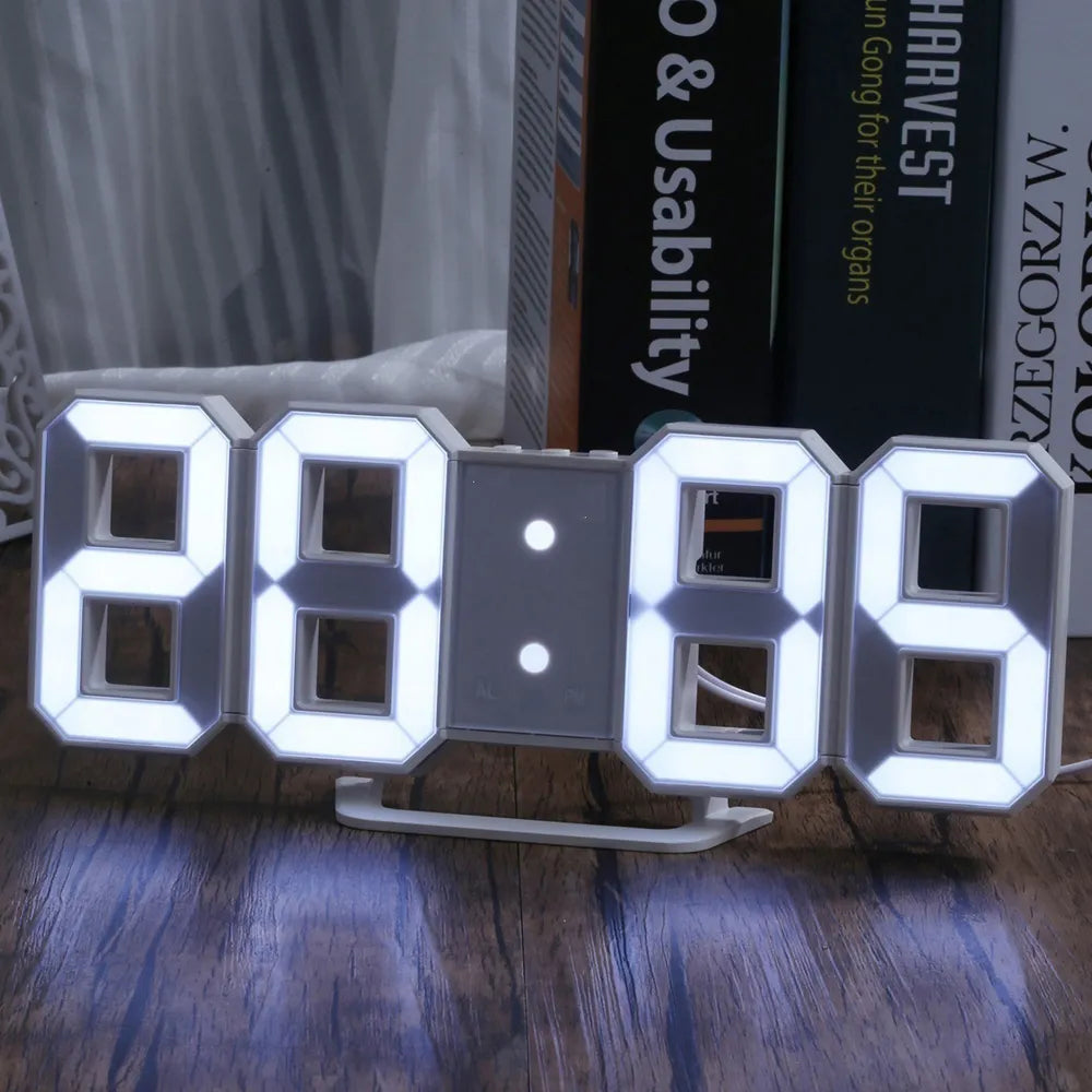 Reloj digital LED 3D