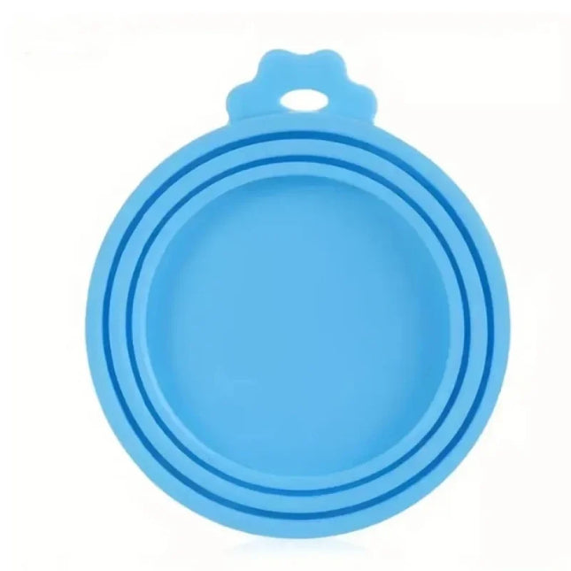 Couvercle en silicone réutilisable pour boîtes de nourriture pour animaux de compagnie, sans BPA