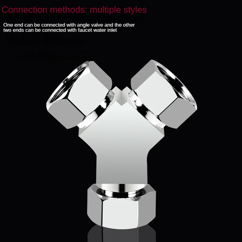 Divisor de grifo 1/2” de latón macizo · Conector en T tres vías · Una entrada y dos salidas para mangueras y tuberíasAdaptadoresHardware > Plumbing > Plumbing Fittings & Supports > Pipe Connectors