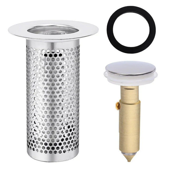 Stainless Steel Pop-Up Drain Strainer