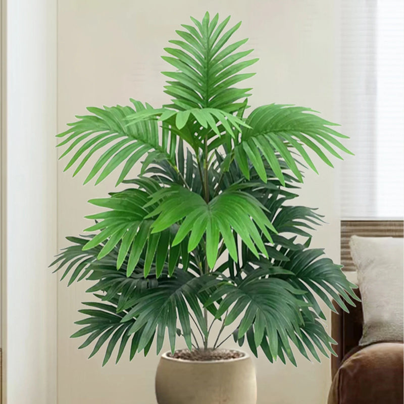 Palmera artificial tropical 70-80 cm con hojas verdes grandes, decoración realista para hogar y oficinaPlantas artificialesHome & Garden > Decor > Artificial Flora > Artificial Non-Flowering Plants