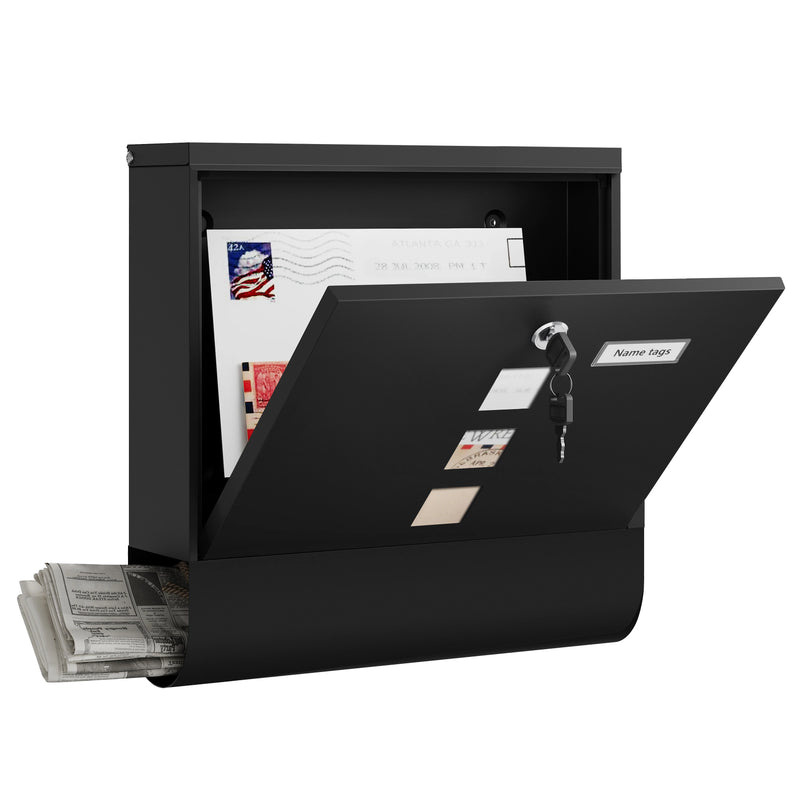 Buzón exterior metálico con cerradura y placa para nombreBuzonesHome & Garden > Decor > Mailboxes