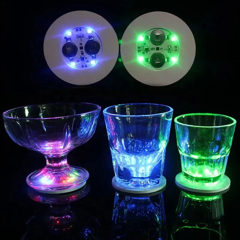 Posavasos LED adhesivos para vasos y botellas · Luces decorativas multicolorPosavasosHome & Garden > Kitchen & Dining > Barware > Coasters