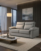 Sofá cama gris con apertura italiana para 3 plazas