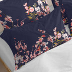 Fronha de almofada azul estilo Chinoiserie