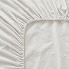Lençol de baixo básico em percal branco