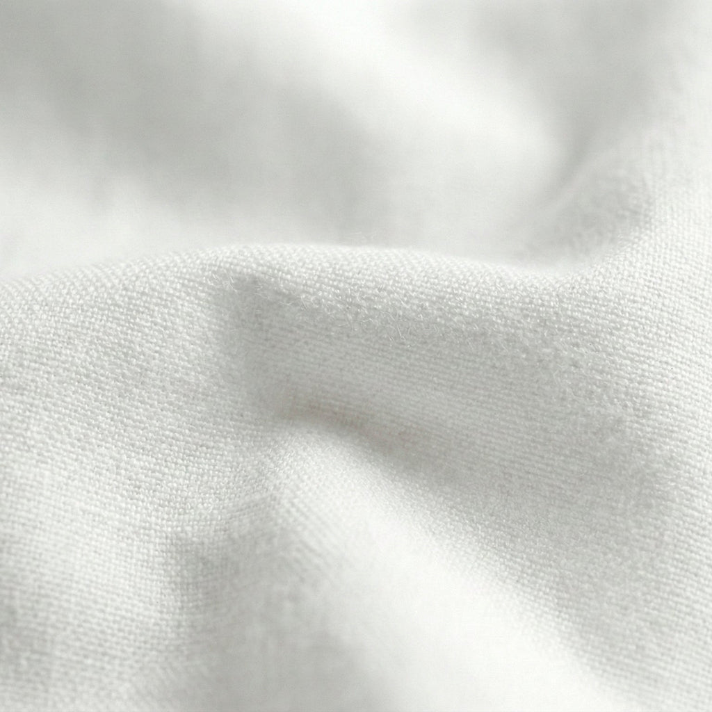 Lençol de baixo básico em percal branco