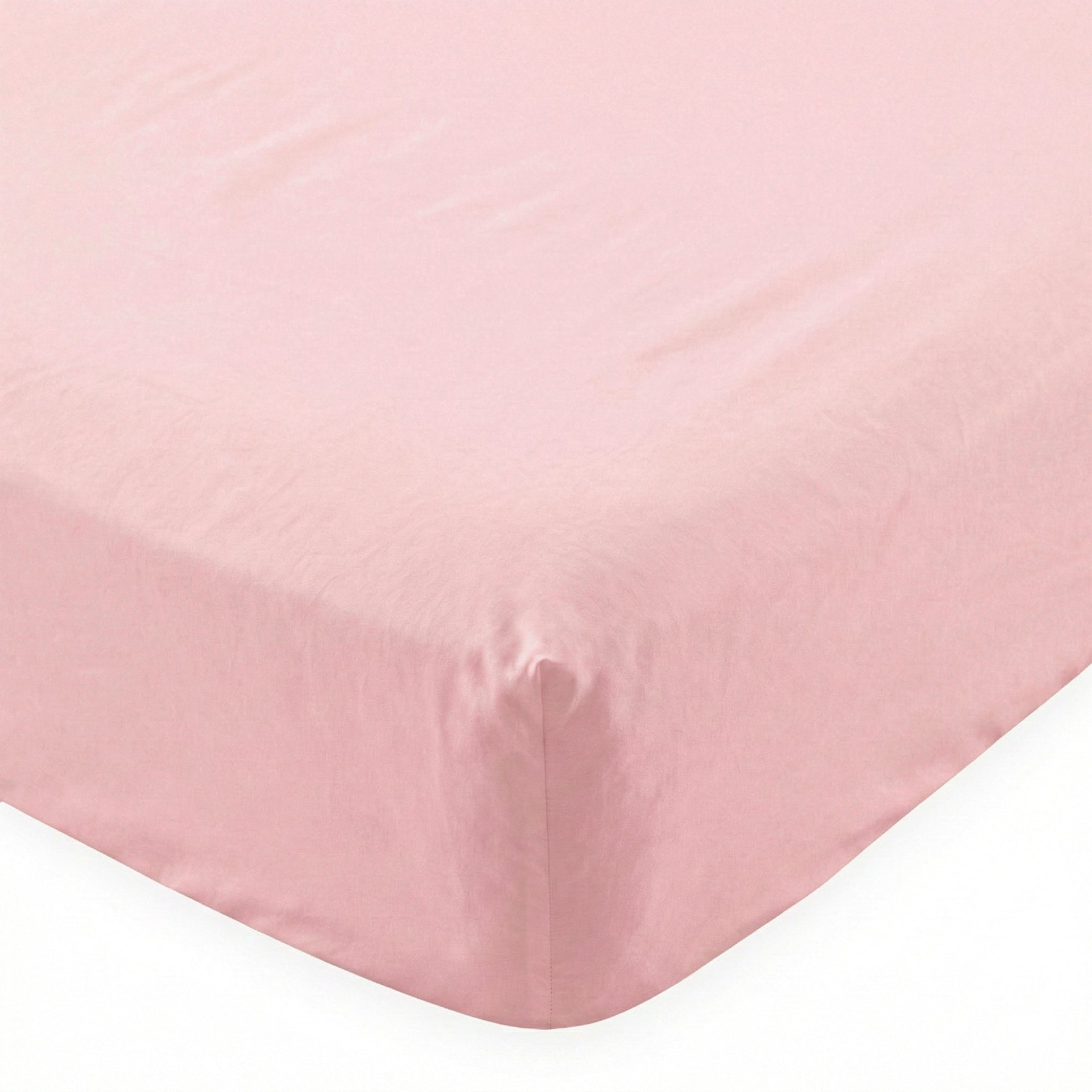 Lençol de baixo básico, rosa claro
