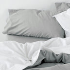 Basic Funda de almohada Gris claro