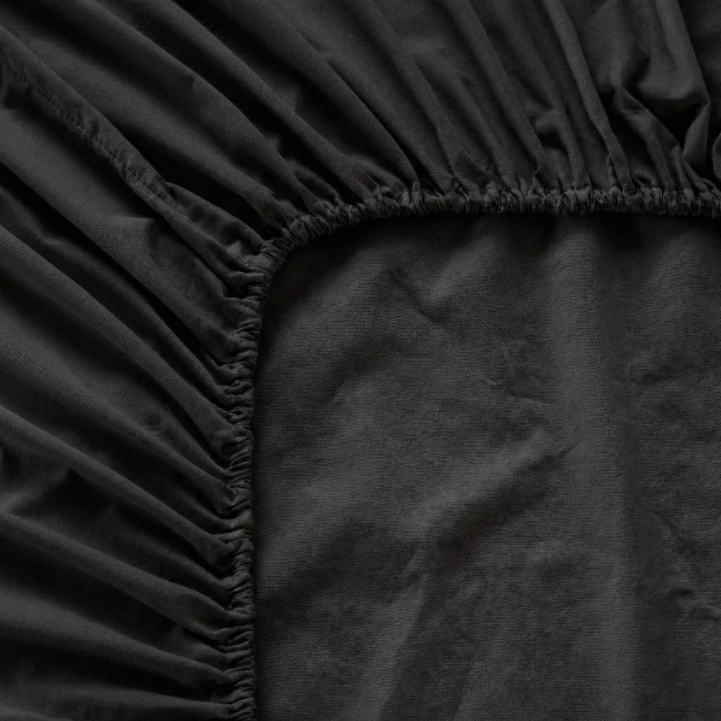 Lençol de baixo básico preto