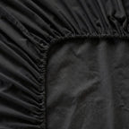 Lençol de baixo básico preto