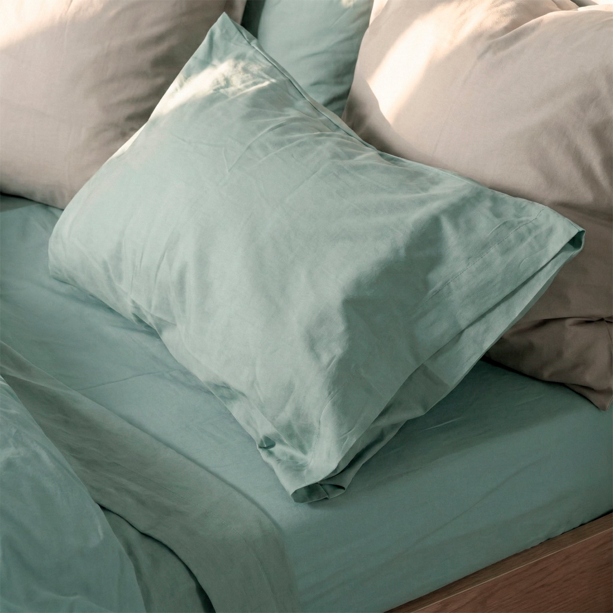 Basic Funda de almohada Menta