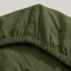 Lençol de baixo básico verde-oliva