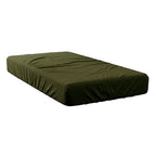 Lençol de baixo básico verde-oliva