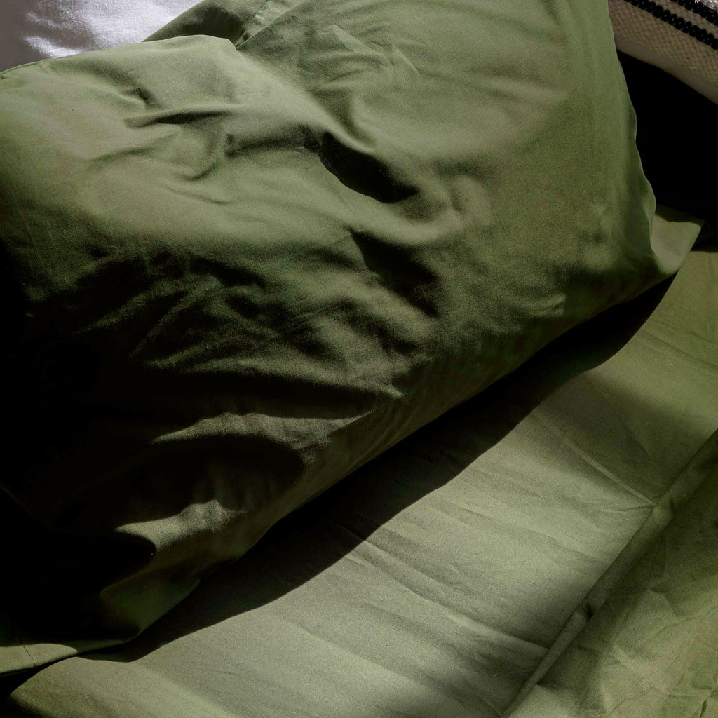 Basic Olive Green Pillowcase