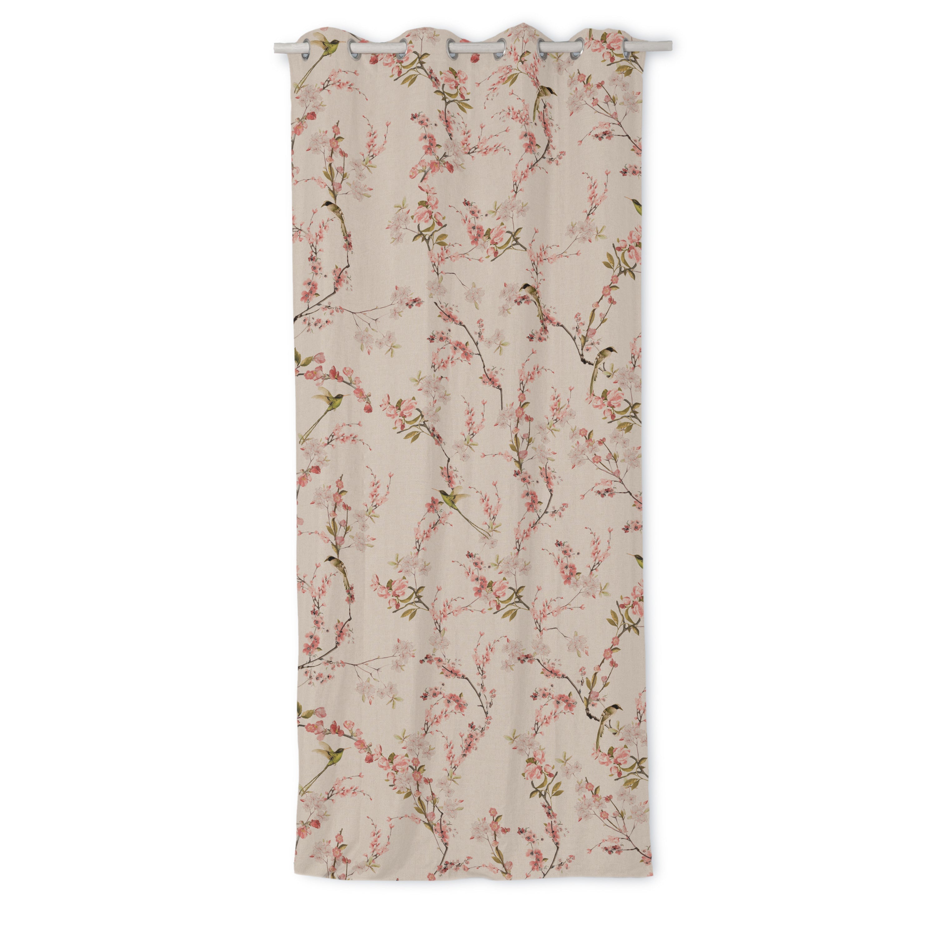 Chinoiserie Linen Curtain 140x280 cm