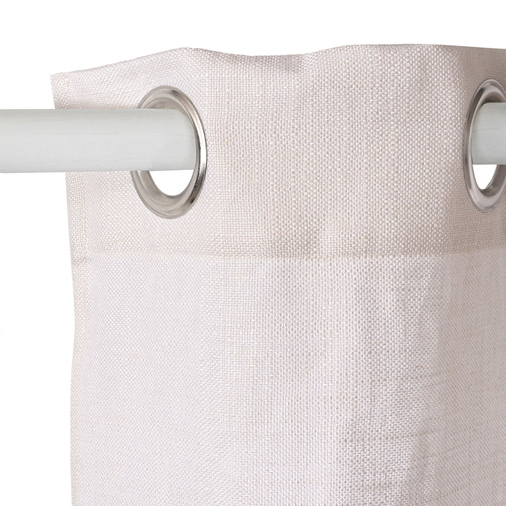 Basic Linen Curtain 140x280 cm White
