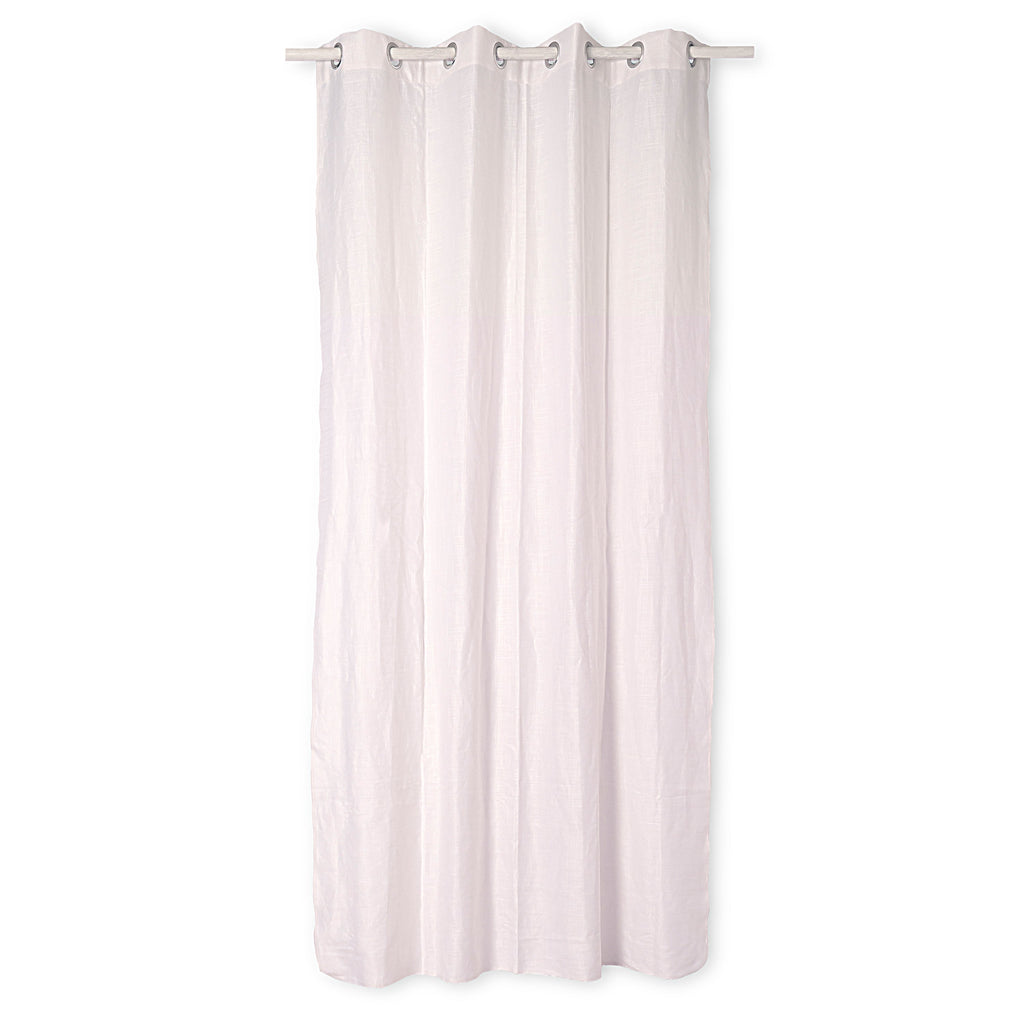 Basic Linen Curtain 140x280 cm White