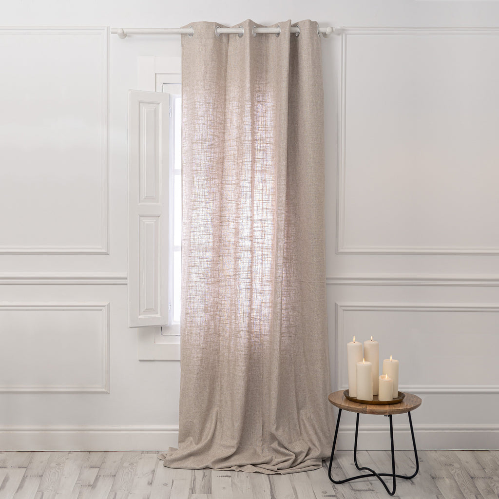 Basic Linen Curtain 140x280 cm Natural