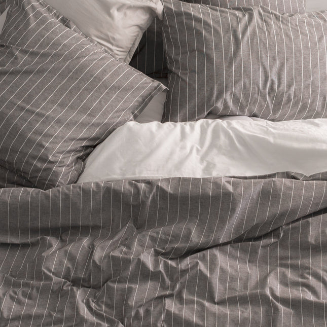 Oxford Funda nórdica Gris