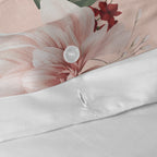 Capa de edredão floral de verão