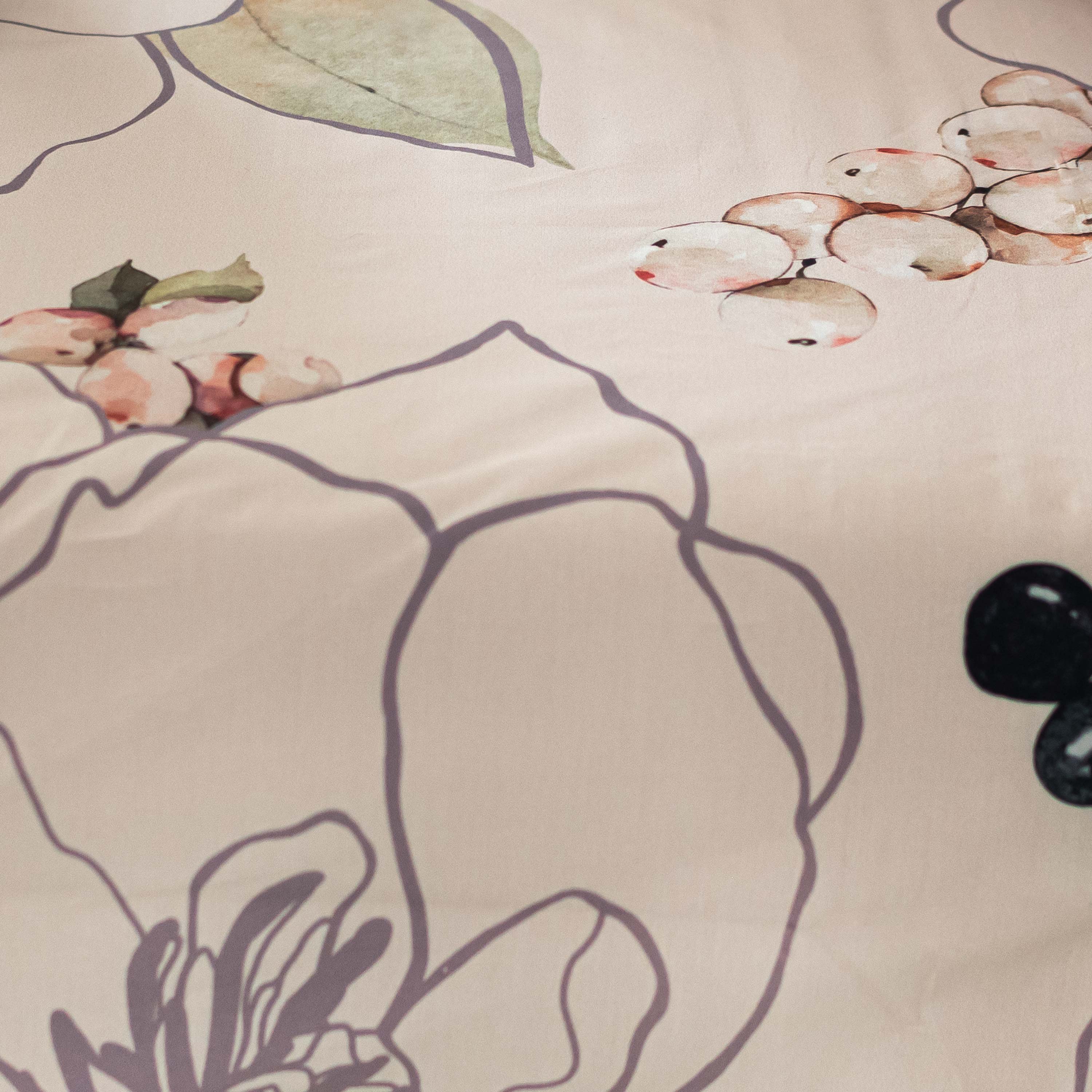 White peonies Fitted sheet