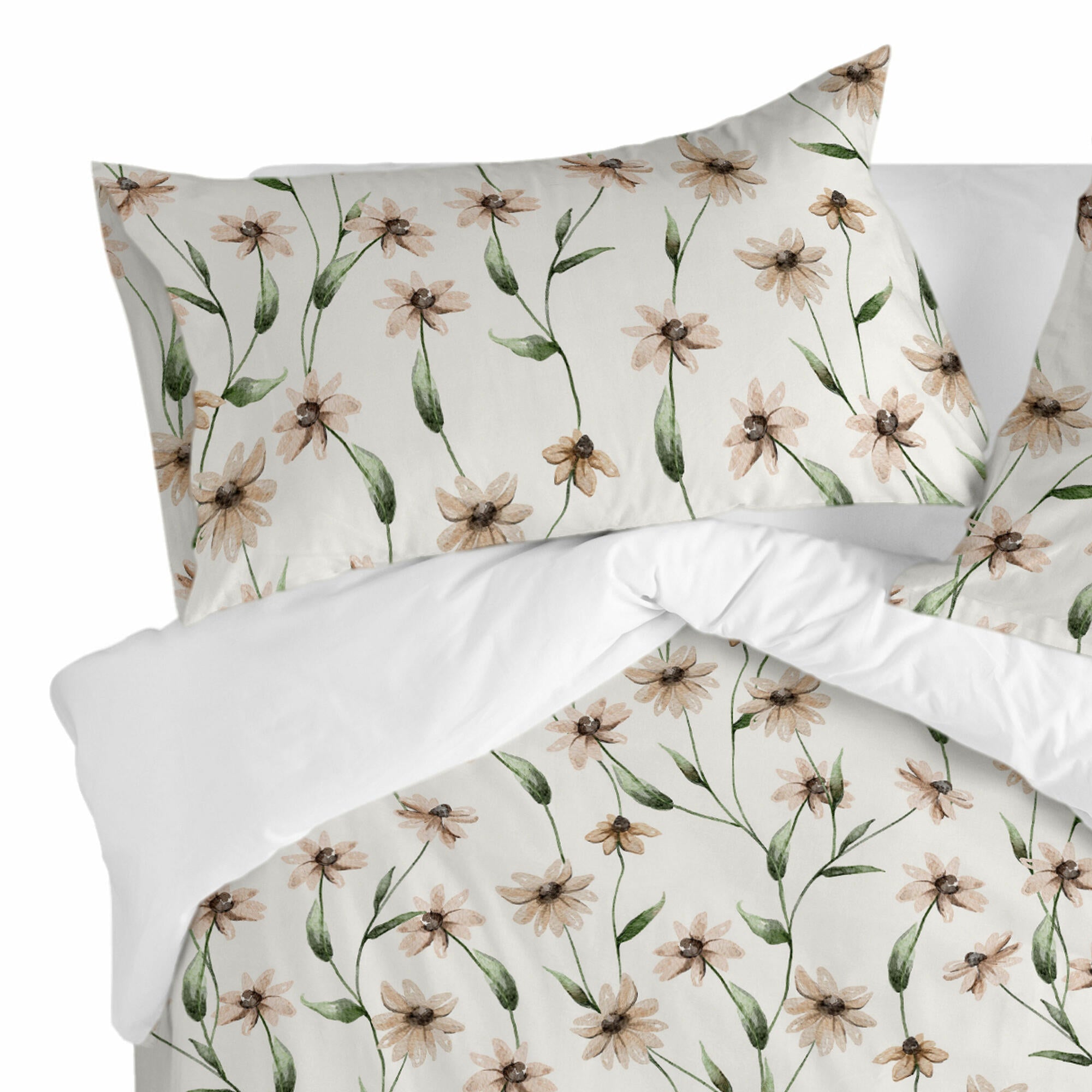 Fronha com estampado de florzinhas