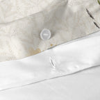Capa de edredão com estampado de flores silvestres