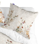 Fronha de almofada com estampado de flores silvestres