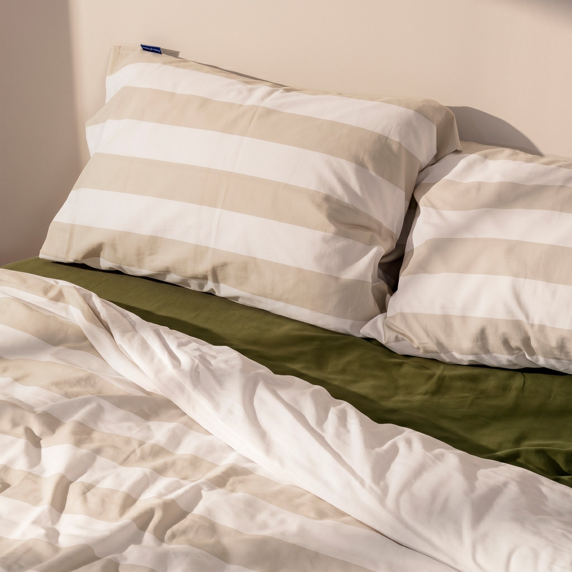 Breton Funda de almohada Beige