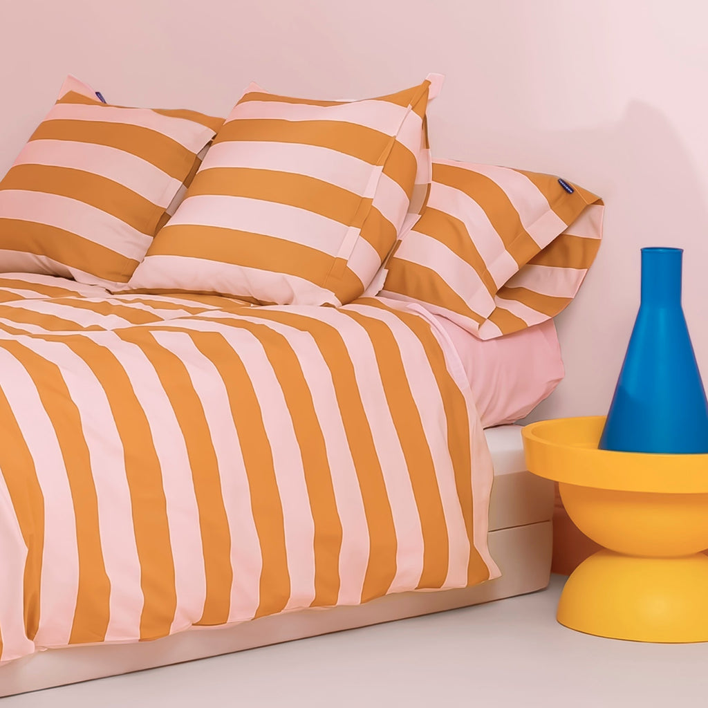 Breton Funda de almohada Naranja