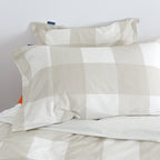 Gingham Pillowcase Beige