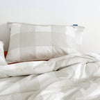 Gingham Pillowcase Beige