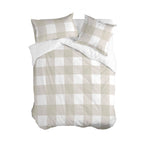 Gingham Funda nórdica Beige