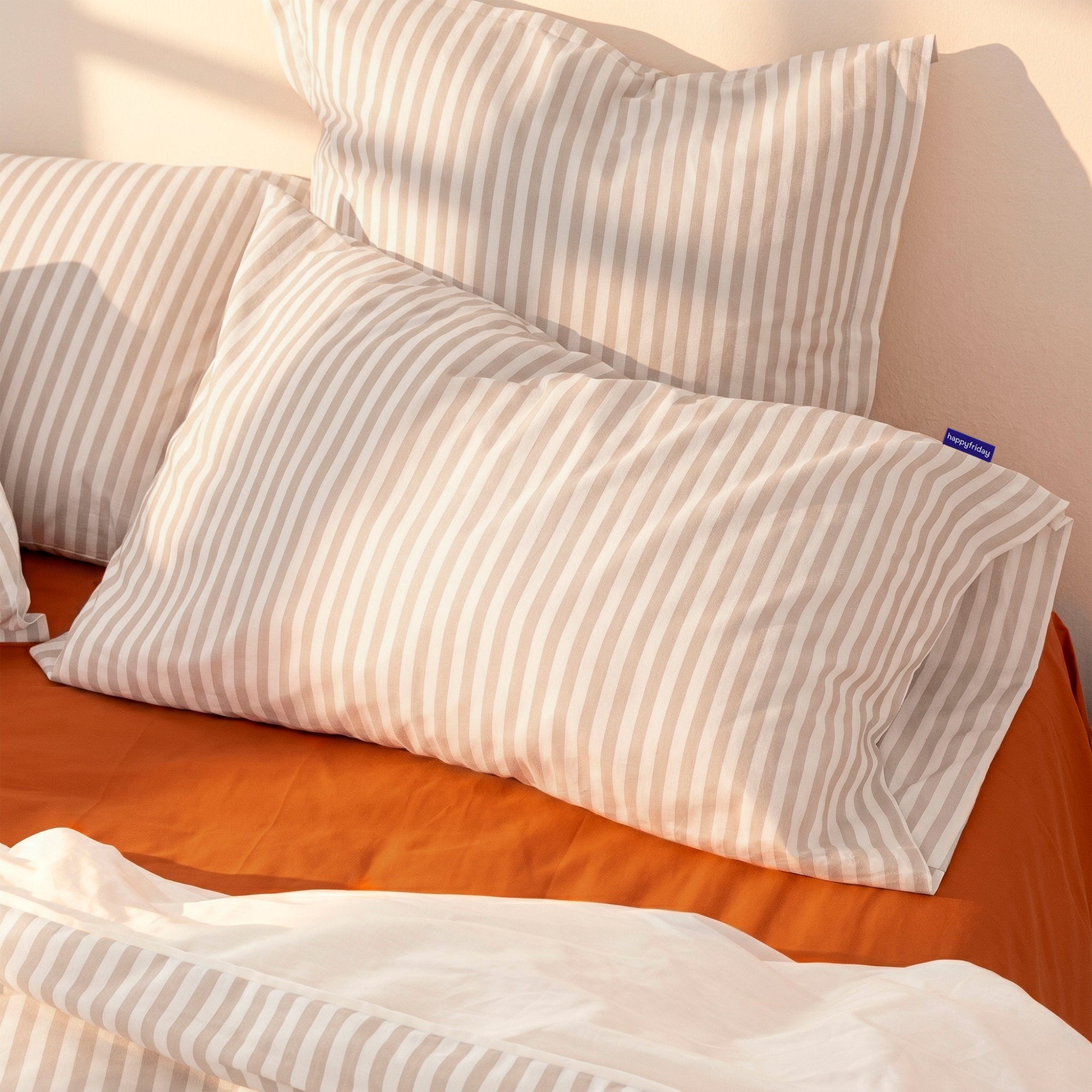 Layering Funda de almohada Beige