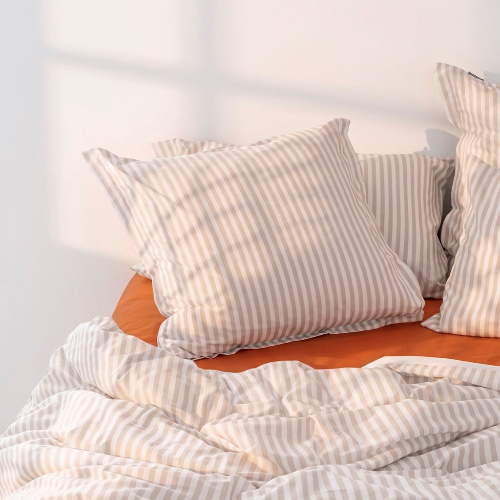 Layering Funda de almohada Beige